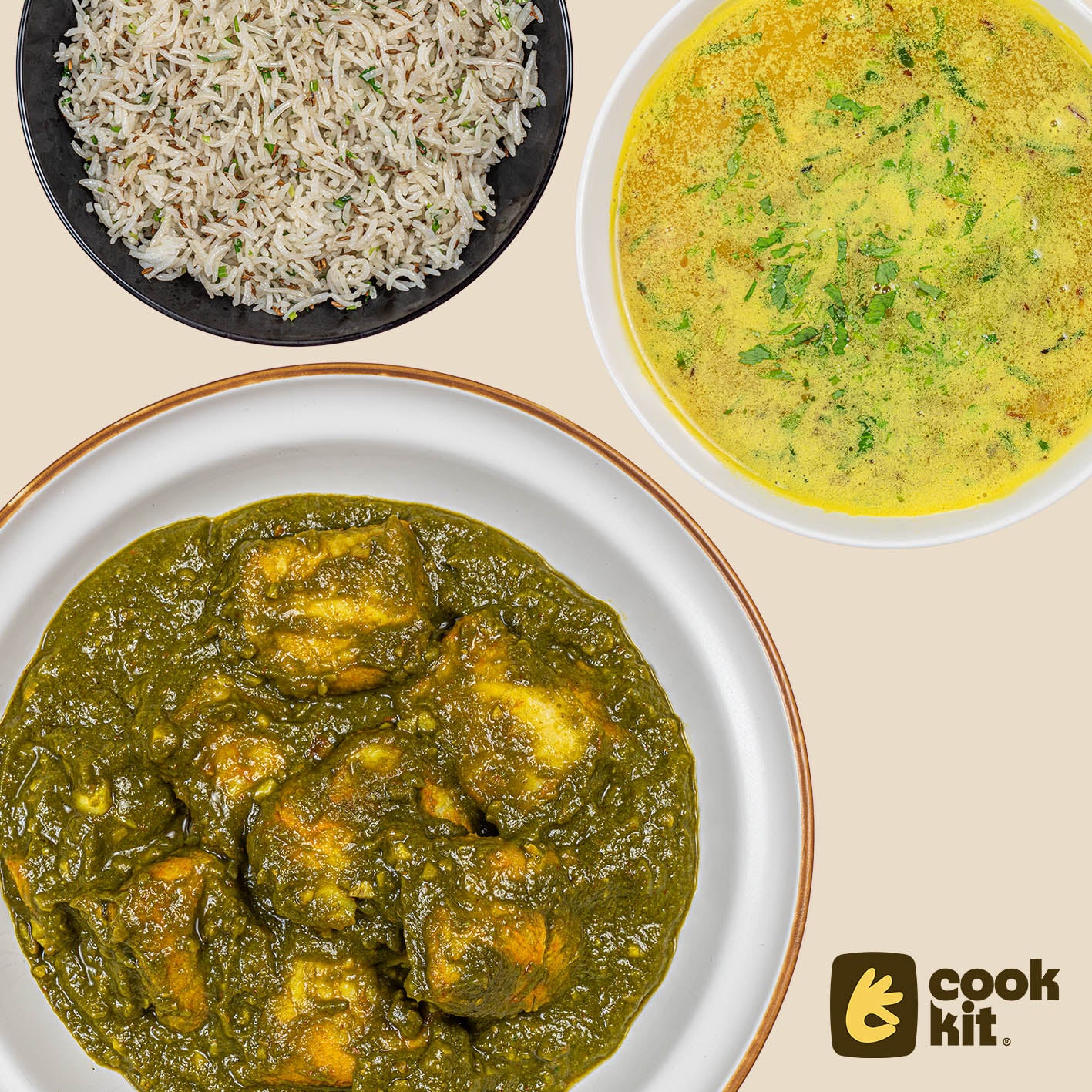 Moong Dal Shorba + Methi Dory + Rice