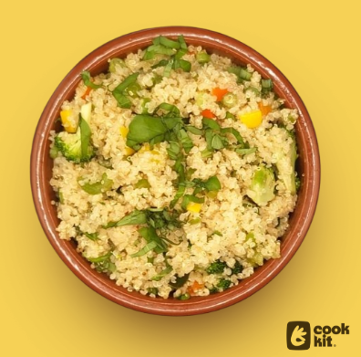 Quinoa Roasted Veggie Bowl (Jain)