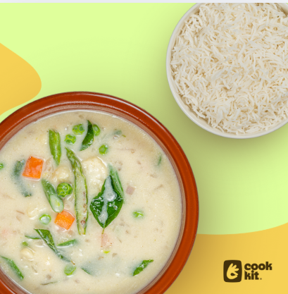 Veg Kerala Style Stew + Rice