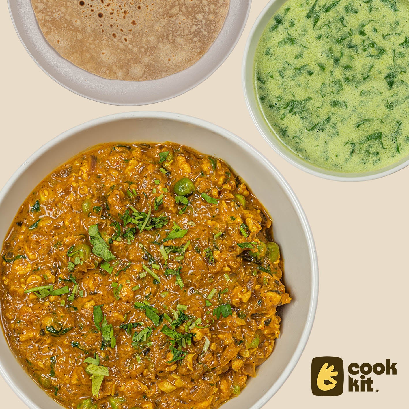Caldo Verde Soup Chicken + Goan Chicken Kheema + Chapati.