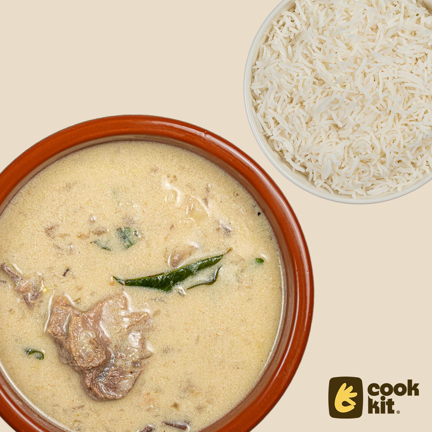 Kerala Style Mutton Stew + Rice