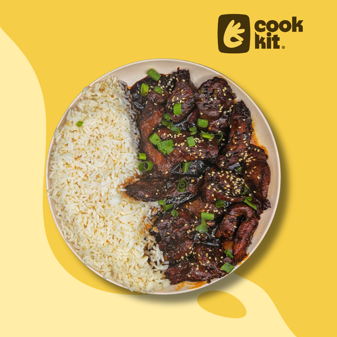 Korean Style Beef Bulgogi with Sesame Rice