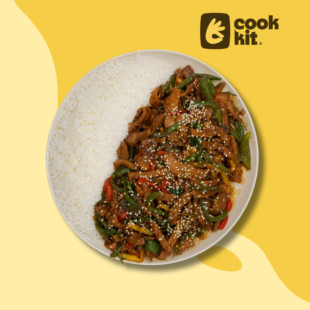 Thai Basil Beef Stir Fry + Jasmine Rice