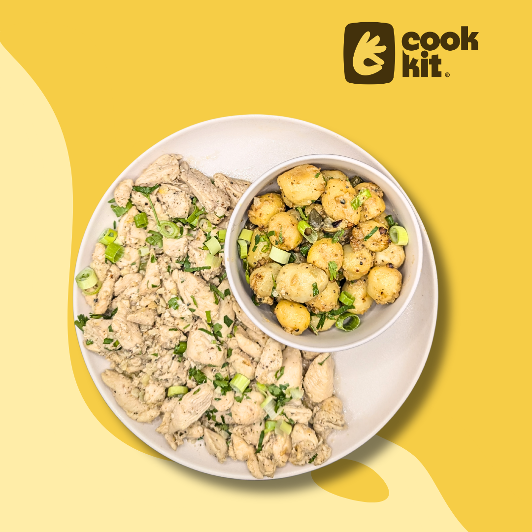 Lemon Herb Grilled Chicken with Warm Potato Salad