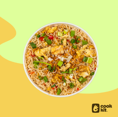 Burnt Garllic Egg Fried Rice