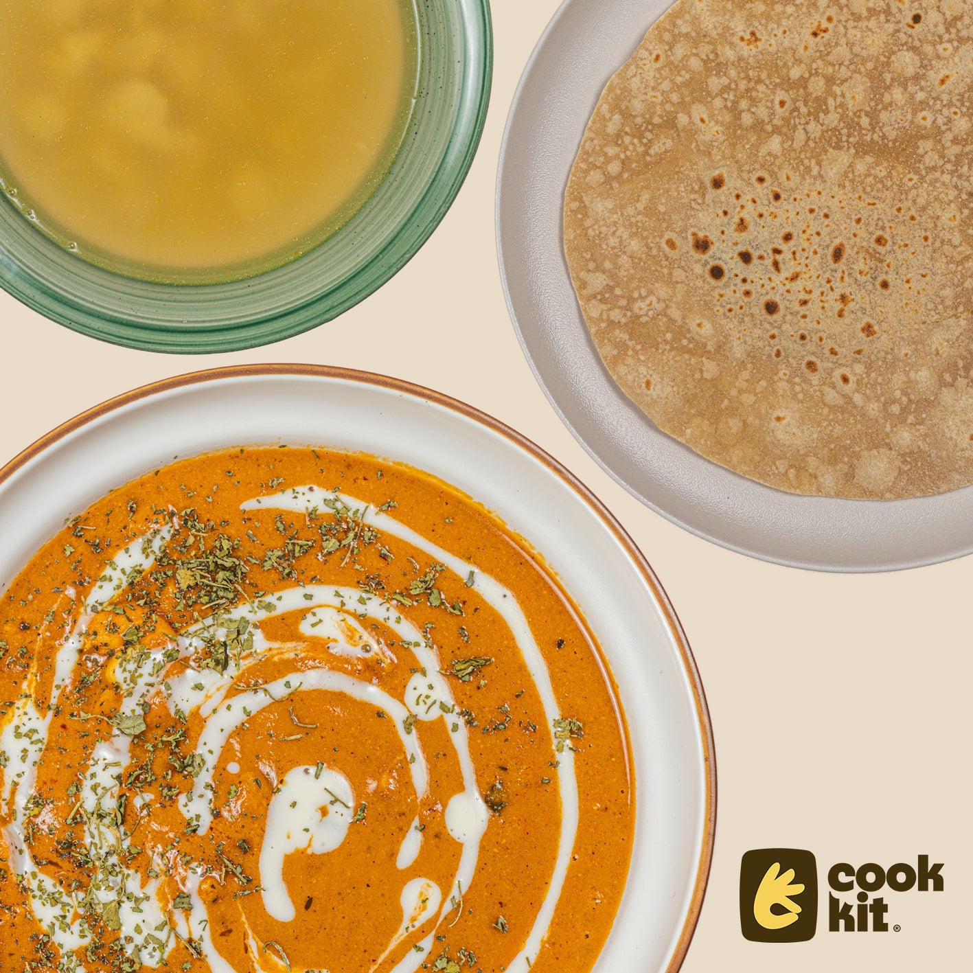 Veg Tom Kha Soup + Chicken Thai Red Curry.