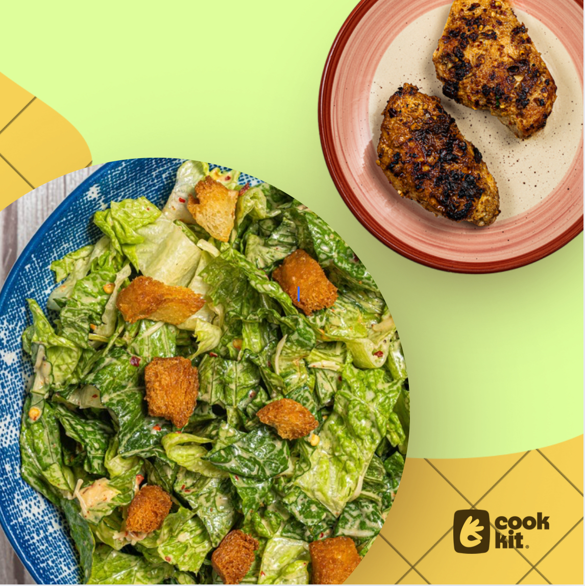 Caesar Salad + Western Grilled Chicken.