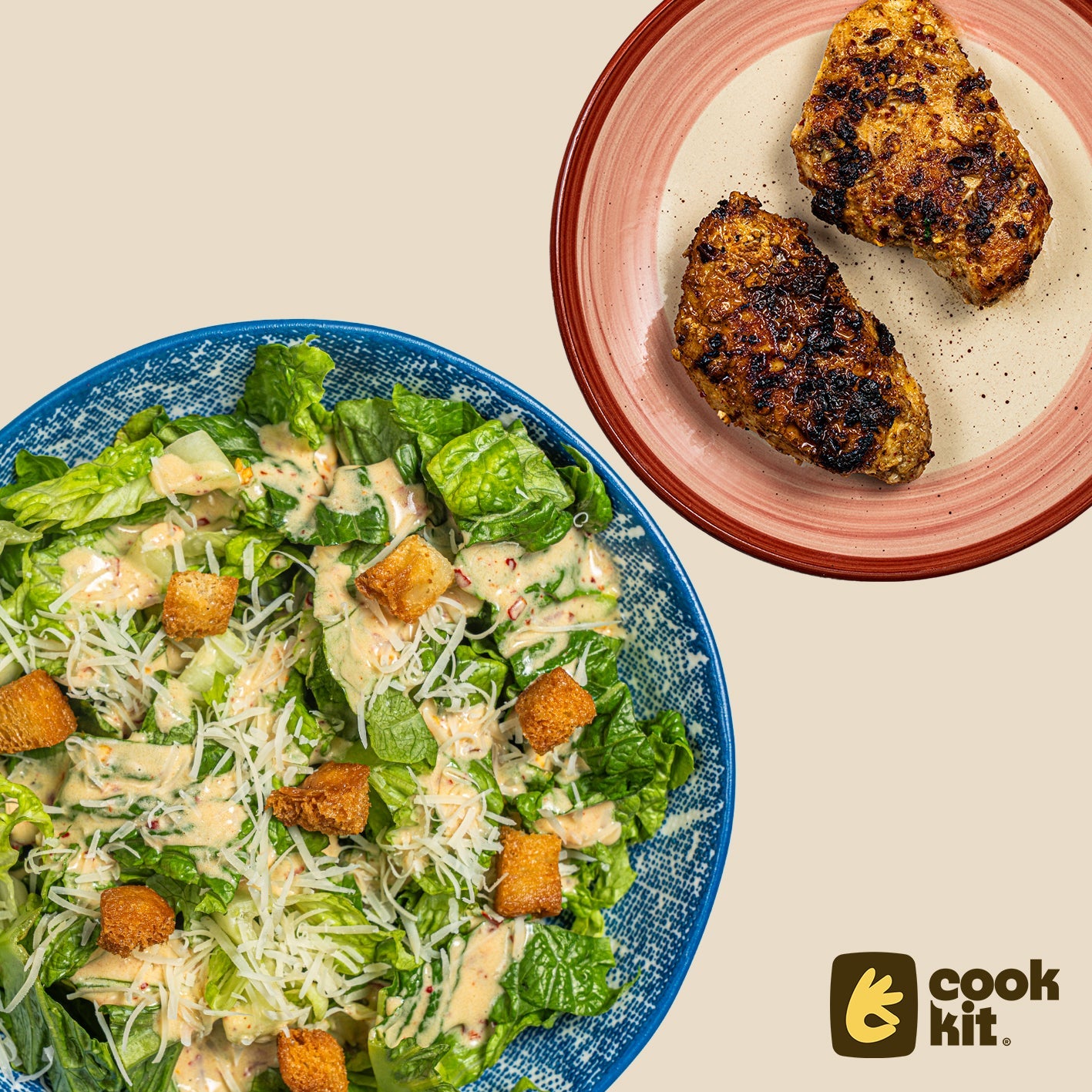 Caesar Salad Veg + Western Grilled Chicken.