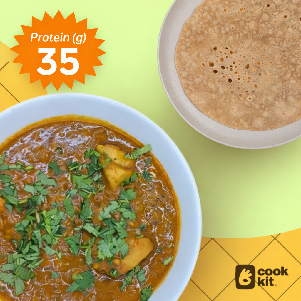 Kadai Chicken + Chapati