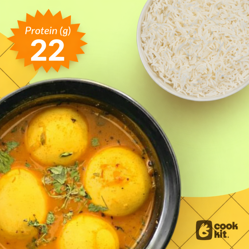 Egg Curry + Rice