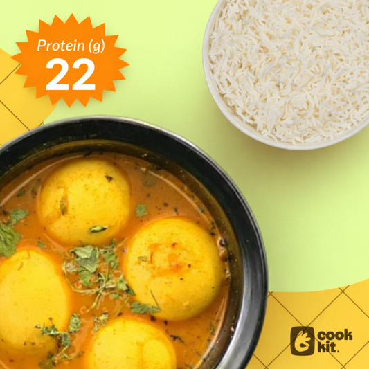 Egg Curry + Rice