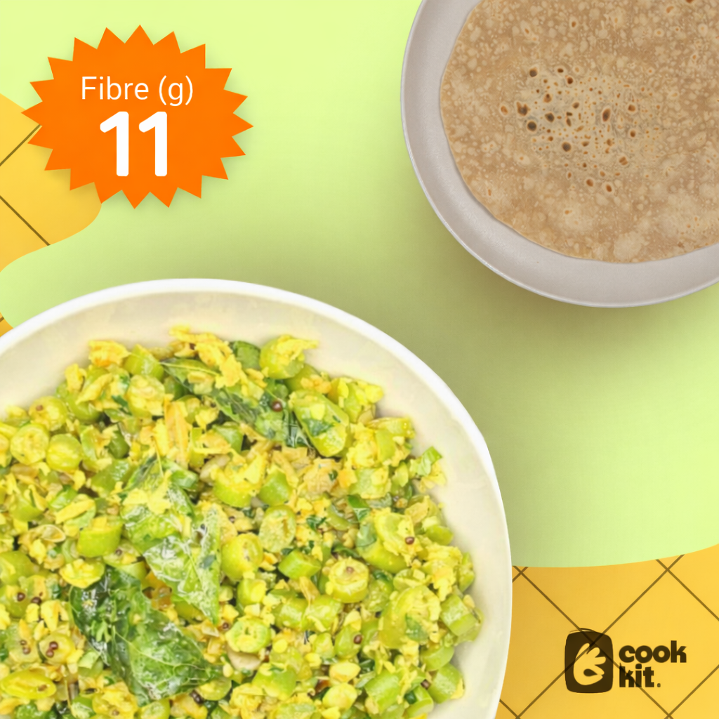 Beans Palya (Beans Bhaji) + Chapati