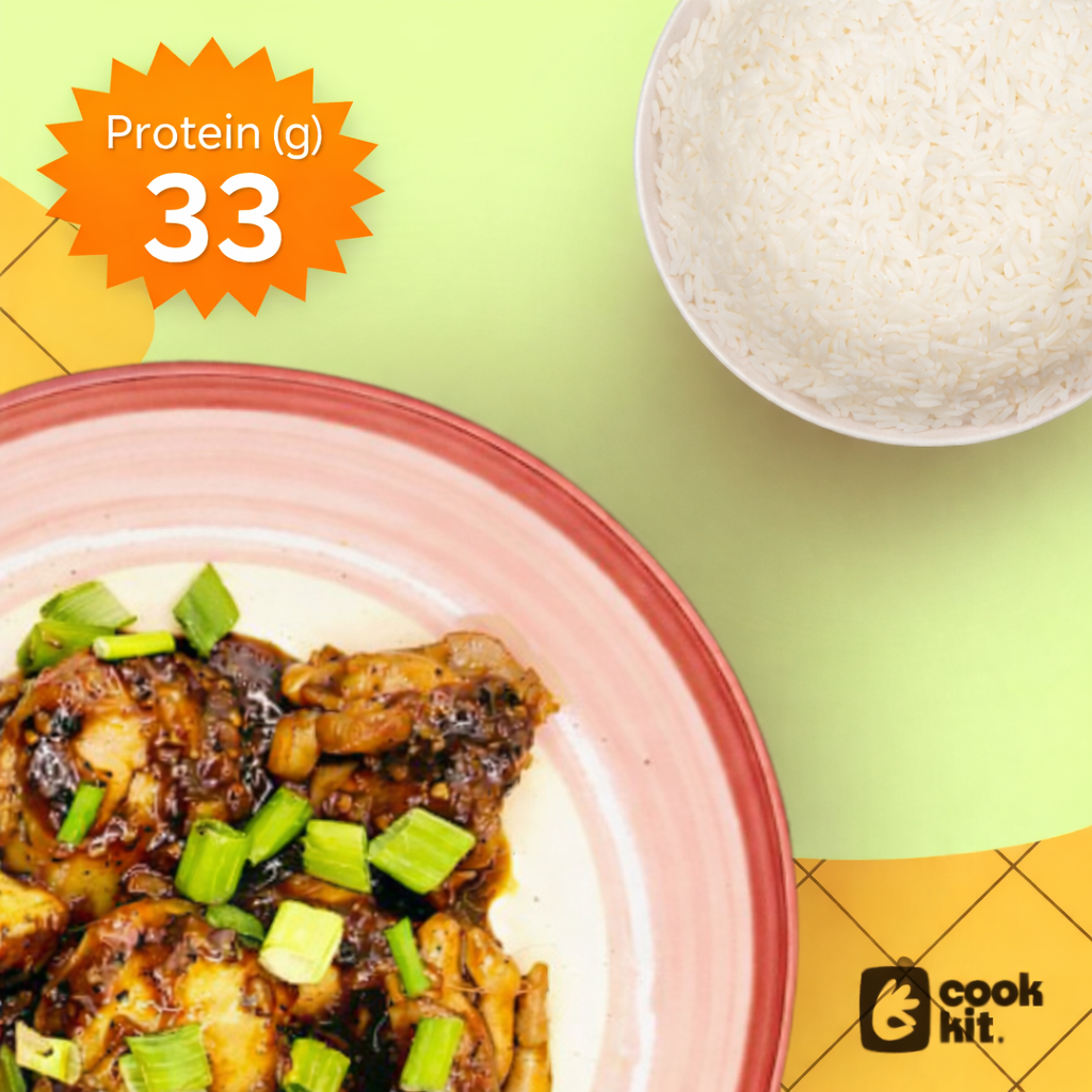 Chicken Black Pepper Stir Fry + Jasmine Rice