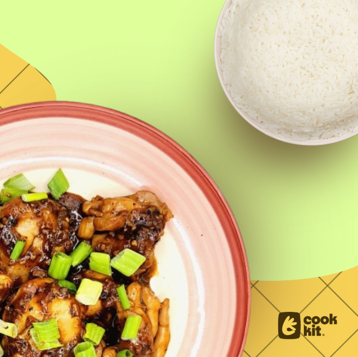 Chicken Black Pepper Stir Fry + Jasmine Rice