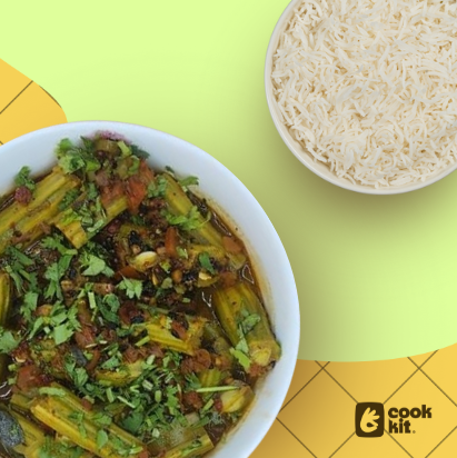 Drumstick Curry (Nuggekai Huli) + Rice