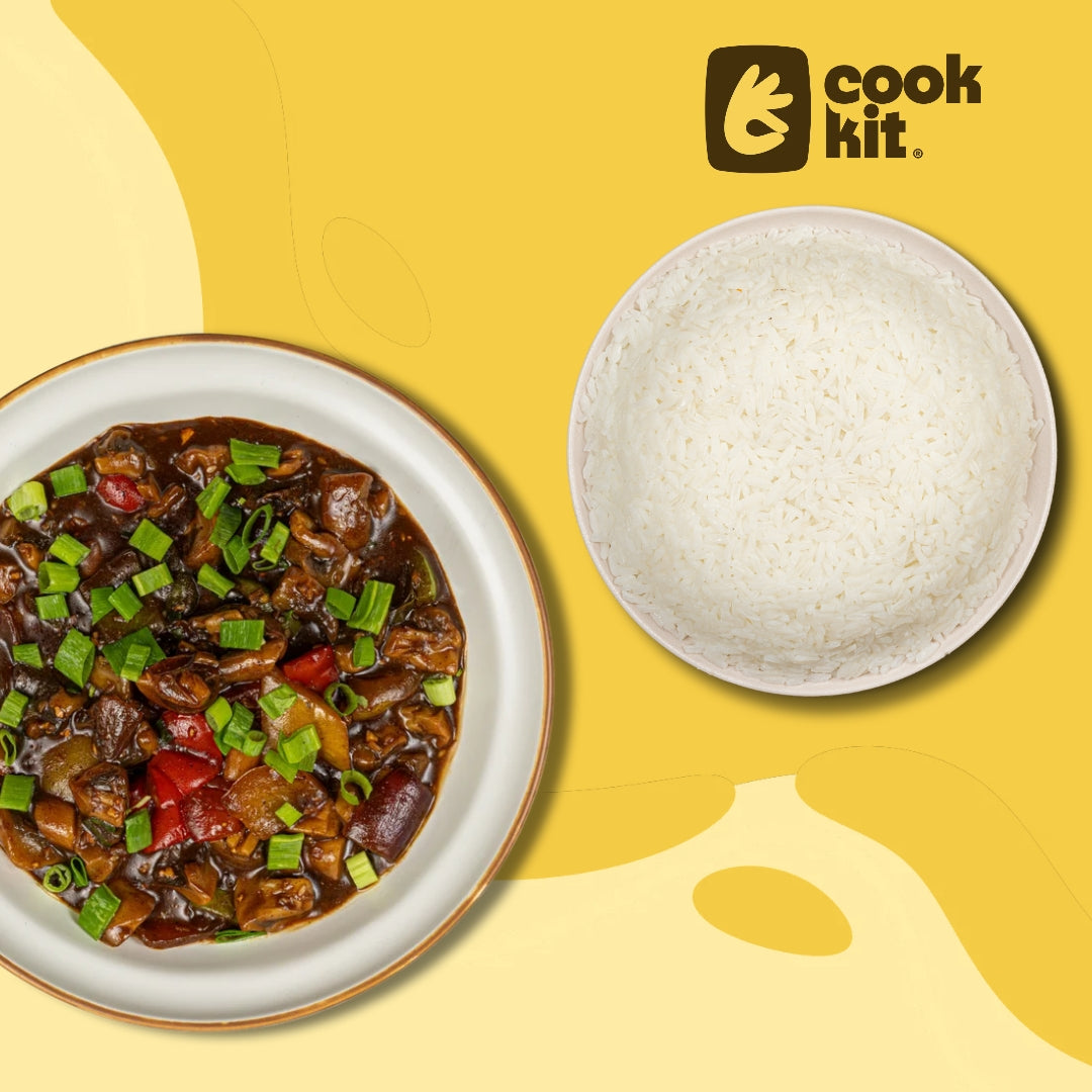 Chicken Thai Hot Basil Stir Fry + Jasmine Rice