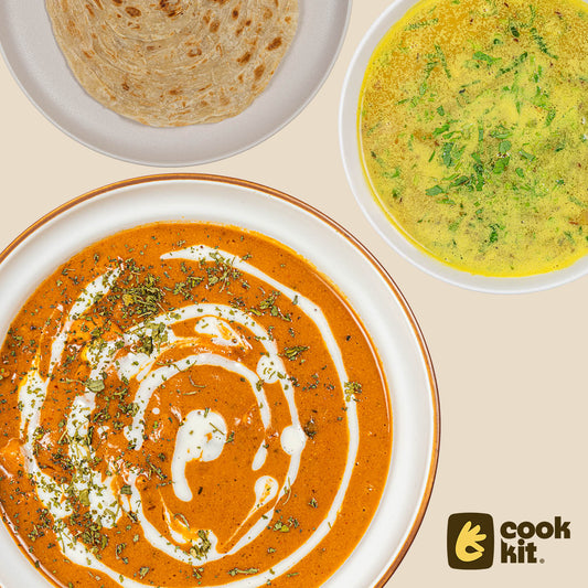 Moong Dal Shorba + Butter Chicken + Paratha