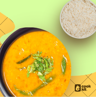 Dal Fry + Rice.