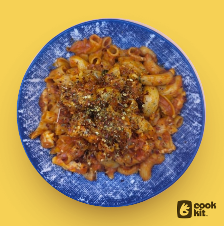 Desi Street Style Masala Macaroni - Chicken