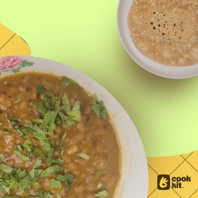 Red Cowpeas (Red chawli) Curry + Chapati