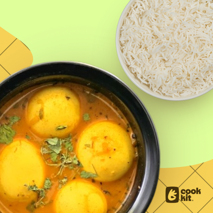 Egg Curry + Rice