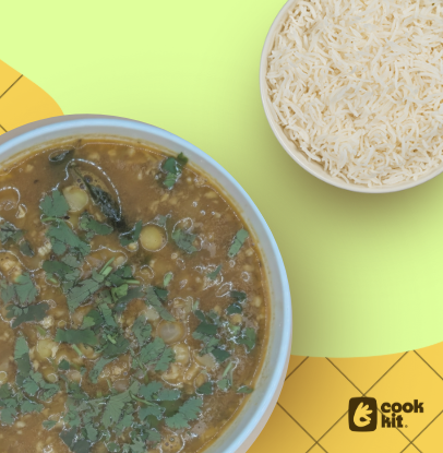 Goan Chonya Ros (White Pea)+ Rice