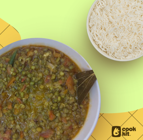 Green Moong Dal + Rice