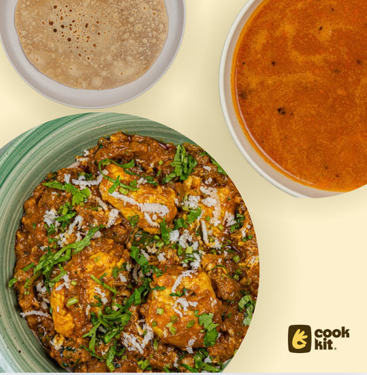 Chicken Rassam + Chicken Mangalorean Sukka + Chapati
