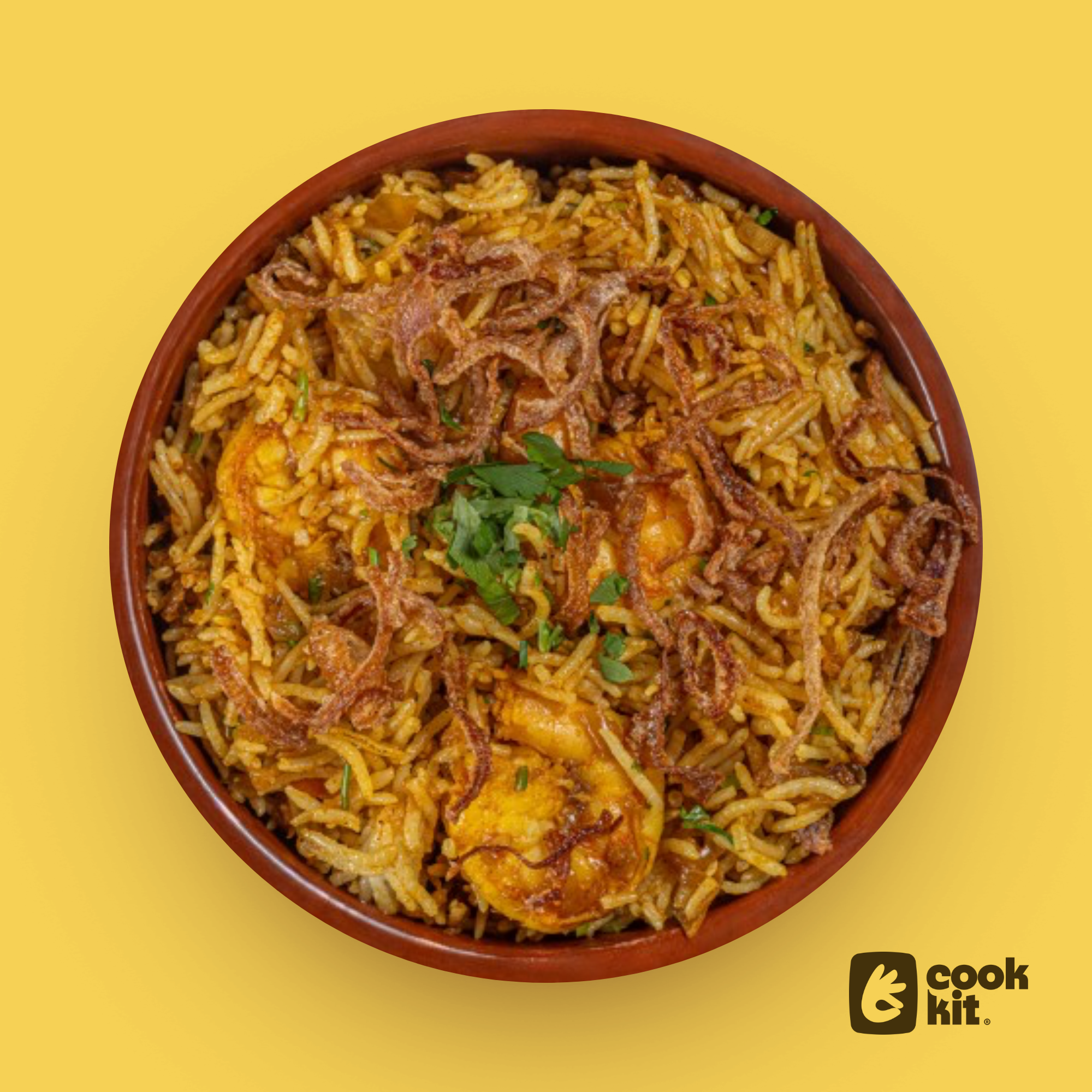 Prawns Biryani.