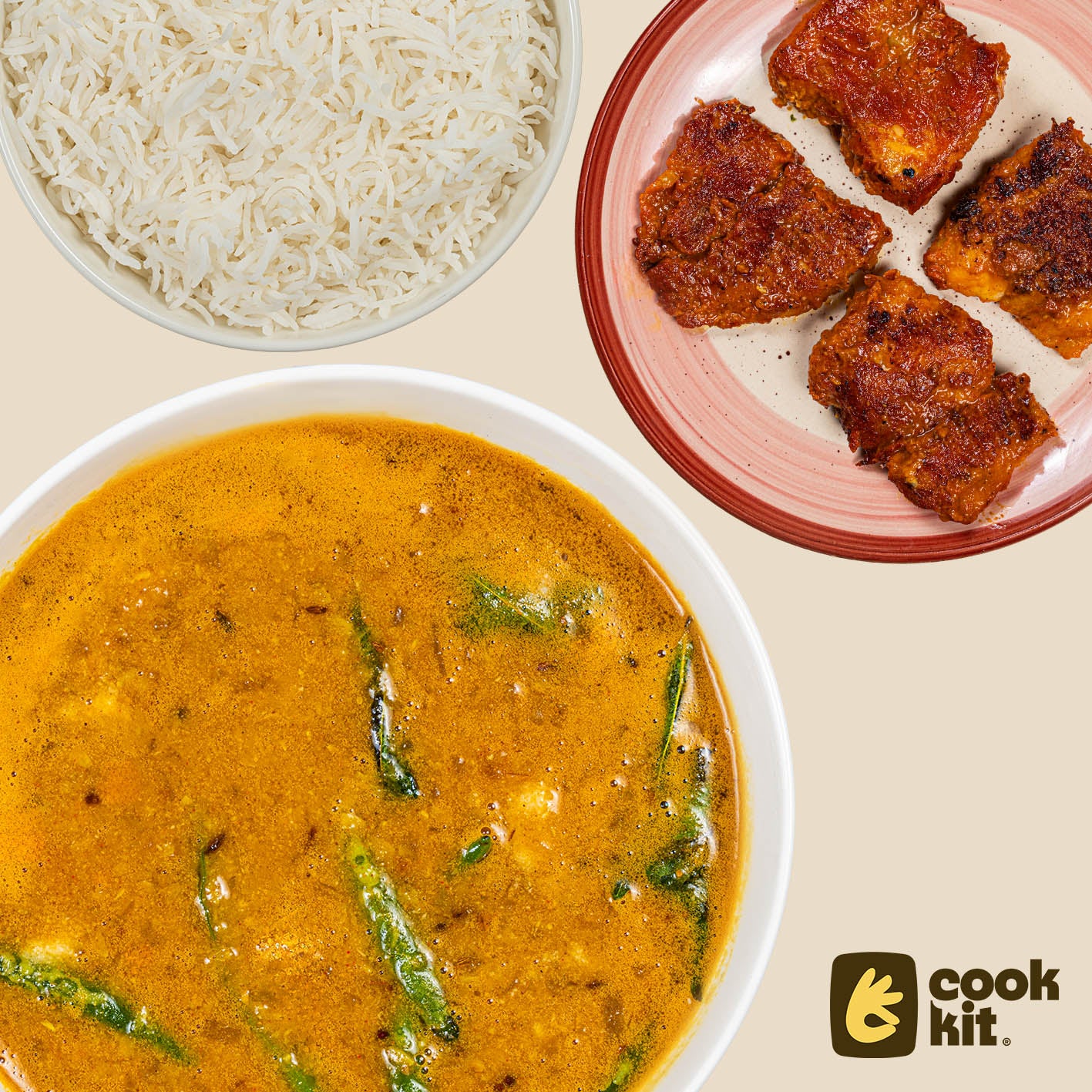 Mandovi Fish Fry + Goan Style Dal + Rice