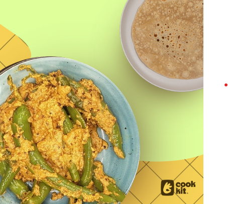 Mirchi ka Salan (Jain) + Chapati