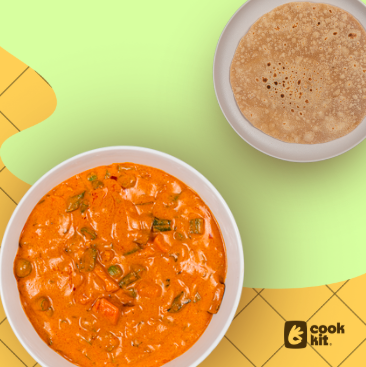 Mix Veg Korma + Chapati.