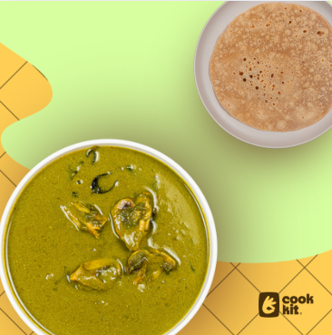 Mushroom Malabar Curry + Chapati.