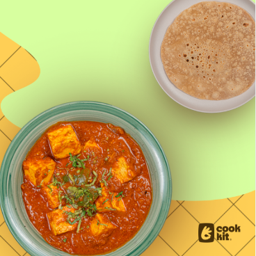 Paneer Kadai + Chapati.