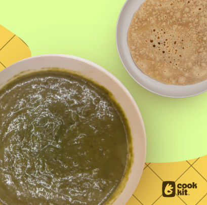 Sarson ka Saag (Jain) + Chapati