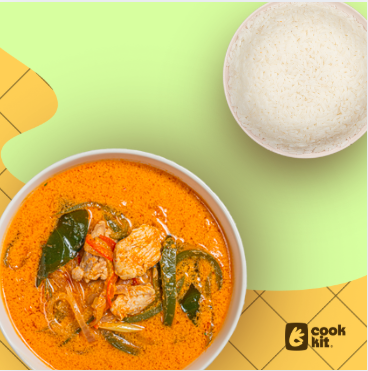 Thai Red Chicken Curry + Jasmine Rice.