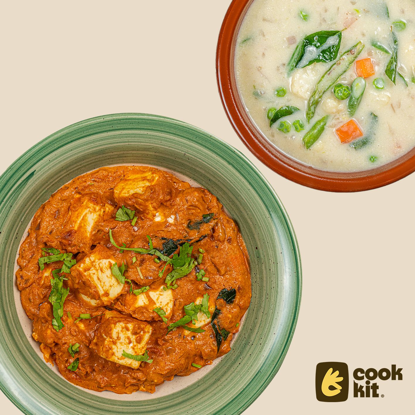 Veinchina Paneer + Veg Kerala Style Stew + Paratha.