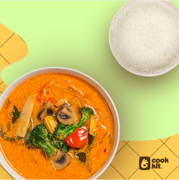Veg Thai Red Curry + Jasmine Rice
