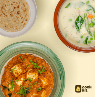 Veinchina Paneer + Veg Kerala Style Stew + Paratha.