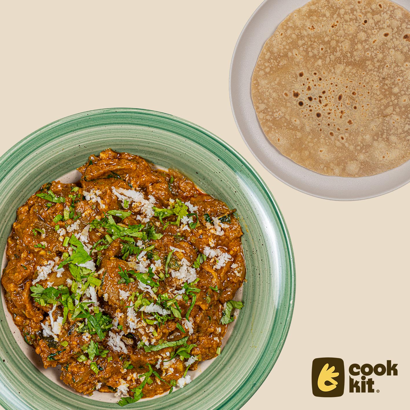 Manglorean Sukke Mutton + Chapati.