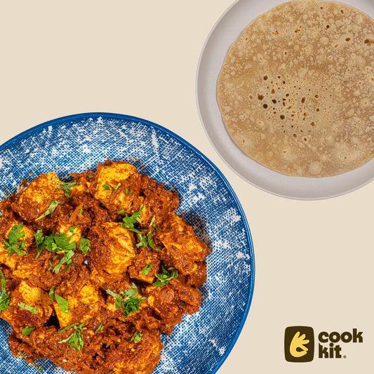 Paneer Kolhapuri Sukke + Chapati